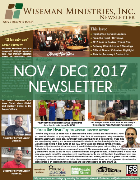 Nov Dec 2017 Newsletter