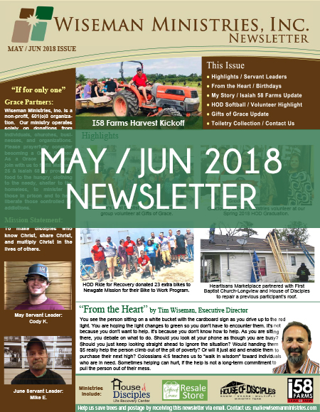 May Jun 2018 Newsletter