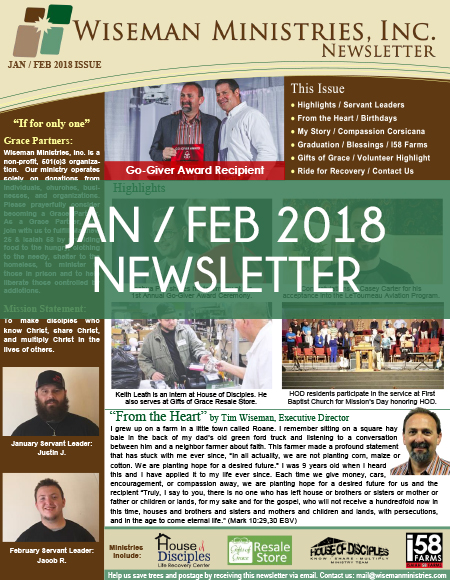 Jan Feb 2018 Newsletter